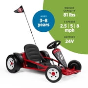 Radio Flyer Ultimate Go-Kart, 24V Red Battery Powered Riding Car