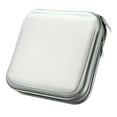 thumbnail image 1 of TISHITA Étui Rigide à Fermeture Éclair pour CD, Capacité 40, Support pour Voyage, Maison, Voiture, Blanc, 1 of 8