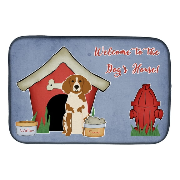Dog House Collection Brittany Spaniel Dish Drying Mat