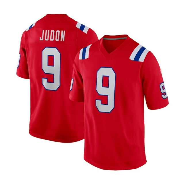 New England Patriots Jersey 9# Judon Red Brand New Player Name Classic Commemorative Star Collection Embroidered Edition Jersey-M