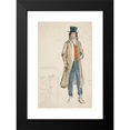 thumbnail image 2 of Edwin Austin Abbey 17x24 Black Modern Framed Museum Art Print Titled - Sketch of a Man - Costume Study for La Tosca, 2 of 5