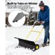 thumbnail image 2 of Yeshouse Pala quitanieves resistente con ruedas, cuchilla de acero ajustable, empujador manual ideal para limpiar nieve en entradas de vehículos y aceras sin dañar la espalda, 2 of 8