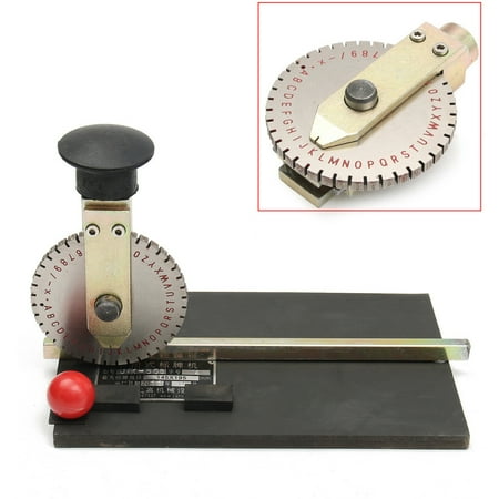 Handheld Embosser - Manual Metal Embossing Printing Machine Deboss Label Tag Stamping Embosser Craft