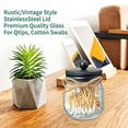 thumbnail image 2 of DICOBEE Qtip and Cotton Ball Holder Set, Clear Jars for Bathroom Storage, Glass Apothecary Jars Bathroom Canisters for Cotton Swabs,Rounds,Bath Salts,Makeup Sponges, Large Vanity Jars with Lids 2 Pack, 2 of 3