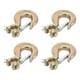 thumbnail image 3 of Paquete de 4 ganchos deslizantes de horquilla con Latc, gancho de eslinga de 1,25 toneladas, ganchos de elevación de horquilla, gancho de cadena de acero G70, gancho de seguridad para remolque, cabres, 3 of 8
