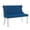 Blue+Silver, variant on GZXS 45.6-Inch Upholstered Dining Bench with Back - Button Tufted Settee Benches Small Velvet Loveseat Sofa Couch for Small Spaces,Entryway,Kitchen (Blue+Gold)