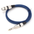 thumbnail image 2 of Cable de audio XLR balanceado de cobre libre de oxígeno, tejido de nailon para micrófono de condensador mezclador (3 m, 9,8 pies), 2 of 14