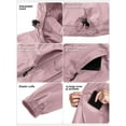 thumbnail image 6 of Off Road Ventures Woman Packable Rain jacket Hooded lightweight Windbreaker Waterproof Raincoat With Pocket, 6 of 7
