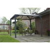 Palram - Canopia Palermo 3600 12' x 12' Polycarbonate/Aluminum Gazebo - Gray/Bronze