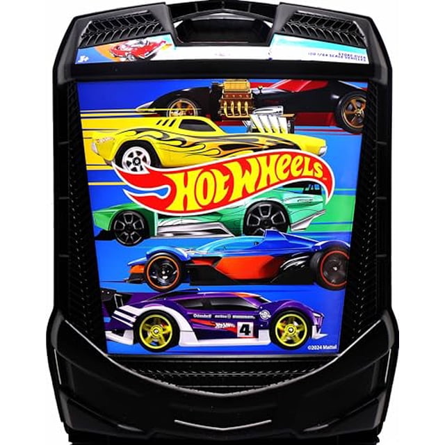 Hot Wheels 100-Car, Rolling Storage Case with Retractable Handle, Model:20135