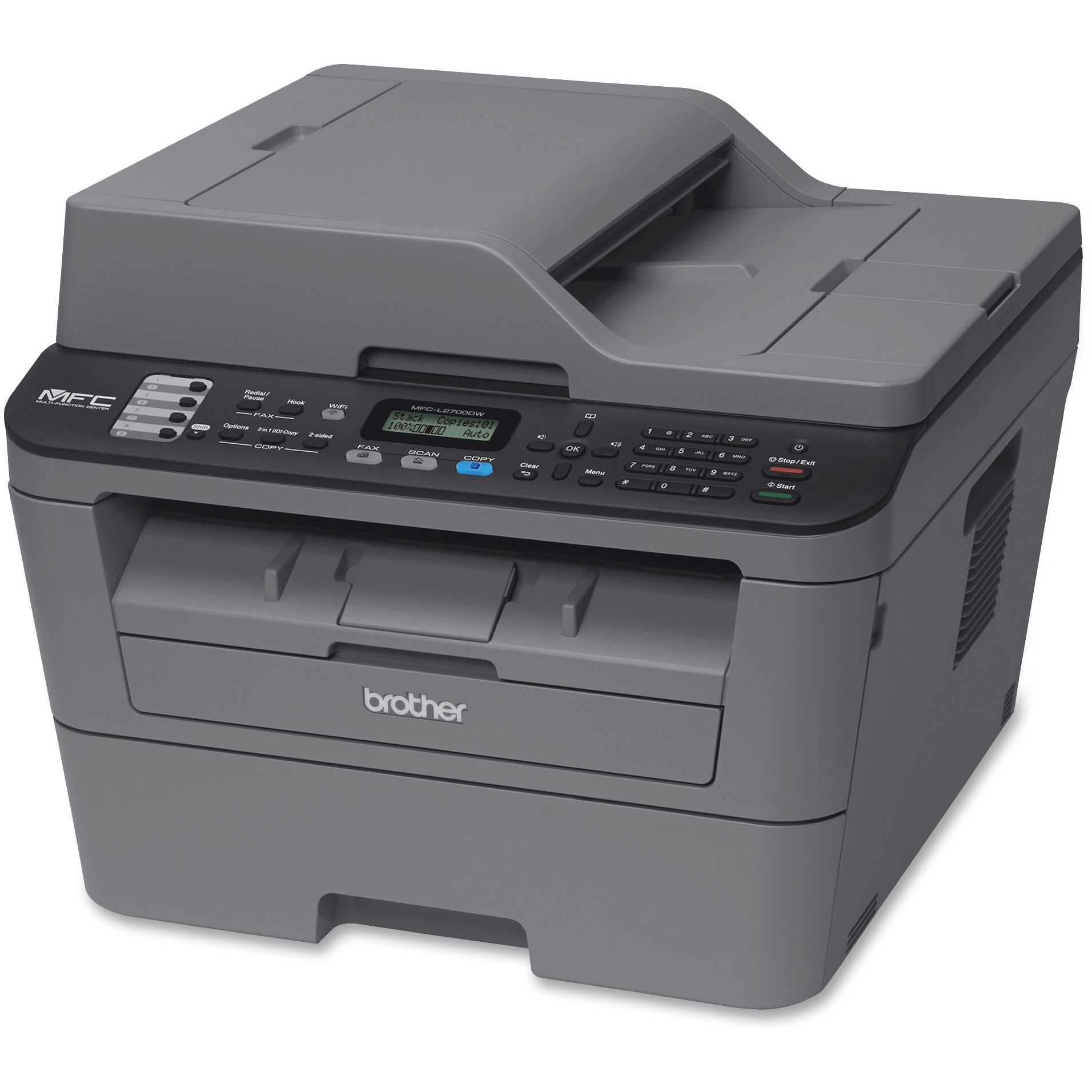 Brother MFC-L2700DW Compact Wireless Laser All-in-One, Copy/Fax/Print/Scan - image 2 of 3
