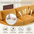 thumbnail image 3 of Villeston U-Shaped Sectional Sofa for Living Room, 4 Seat Sofa Couch with Double Chaise,Mustard Yellow, 3 of 9