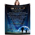 thumbnail image 1 of JUYGO Ghyruio Daughter Gift from Mom Birthday Gifts from Lion Mother Blanket to My Daughter Romantic Christmas Birthday Gifts Love Letter for Her Lightweight Flannel Blanket for Bed Sofa, 1 of 6