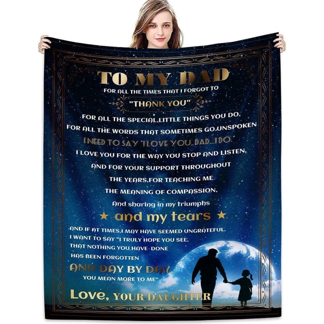 JUYGO Ghyruio Daughter Gift from Mom Birthday Gifts from Lion Mother Blanket to My Daughter Romantic Christmas Birthday Gifts Love Letter for Her Lightweight Flannel Blanket for Bed Sofa