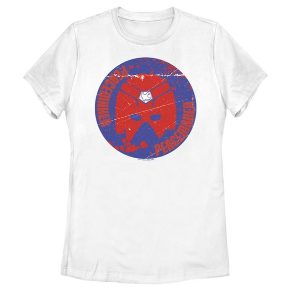 Women's Peacemaker Red Helmet  Graphic Tee White 2X Large