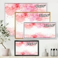 thumbnail image 4 of Abstract Splashes of Pink Flowers II 20 in x 12 in Framed Painting Canvas Art Print, by Designart, 4 of 5