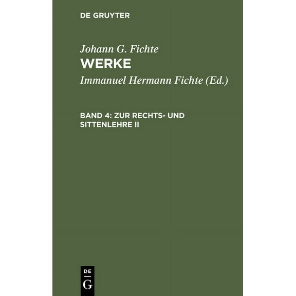 Zur Rechts- Und Sittenlehre II, (Hardcover)
