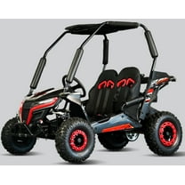 TrailMaster Cheetah 6 Youth Go-Kart - 163cc 5.5HP Engine, 4-Point Safety Belt, Remote Kill, Speed Governor, Suitable for Kids 6-12. (Red)