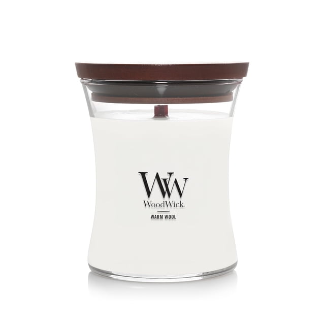 Candle WoodWick de lana cálida para aromaterapia, 290 ml, otoño medio
