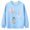 Light Blue, variant on YDFCWXW Sweatshirts Girls Graphic Long Sleeve Shirt Kids Vacation Pullover Tops (Light Blue, 5-6 Years)