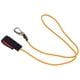 thumbnail image 2 of Correa de seguridad elástica para remo de kayak con mosquetón para remar, color naranja, 2 of 10