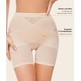 thumbnail image 2 of Mid-Rise Shapewear Tummy Control Shorts for Women Body Shaper with Compression Butt Lifting Thigh Slimming, 2 of 7
