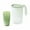 Green, variant on Summercome Water Pitcher with 3 Cups, 2/5 Gallon Pitcher, Clear Plastic Pitcher with Flip-top Spout Lids, Iced Tea Pitcher for Fridge, Freezer/Dishwasher Safe, BPA Free Free