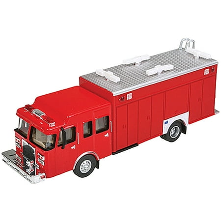 Ho Scale Truck - Walthers HO Scale Hazardous Material Fire Department Truck Red Emergency Vehicle