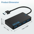 thumbnail image 3 of MesaSe High Speed 4 Port USB 3.0 Multi Hub Splitter Expansion USB Hub for Desktop PC Laptop Adapter USB HUB, 3 of 8