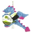 thumbnail image 6 of goDog Dragons Squeaky Plush Dog Toy, Chew Guard Technology - Periwinkle, Small, 6 of 9