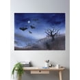 thumbnail image 2 of Dark Night Poster Wall Art, Modern Wall Decor, 24x36 UNFRAMED, 2 of 2
