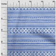thumbnail image 2 of oneOone Polyester Spandex Medium Blue Fabric Tribal Craft Projects Decor Fabric Printed By The Yard 56 Inch Wide, 2 of 4
