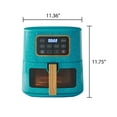 thumbnail image 4 of The Pioneer Woman 5.8 qt Air Fryer, Teal Speckle - Energy Efficient, 4 of 14