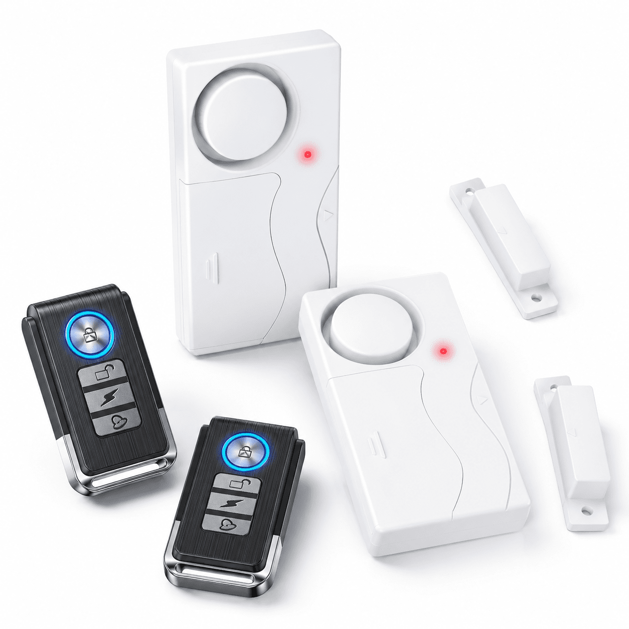Door Alarms For Safety 110db Loud Chimes When Opens Sensor With Remote Window Home Security 4