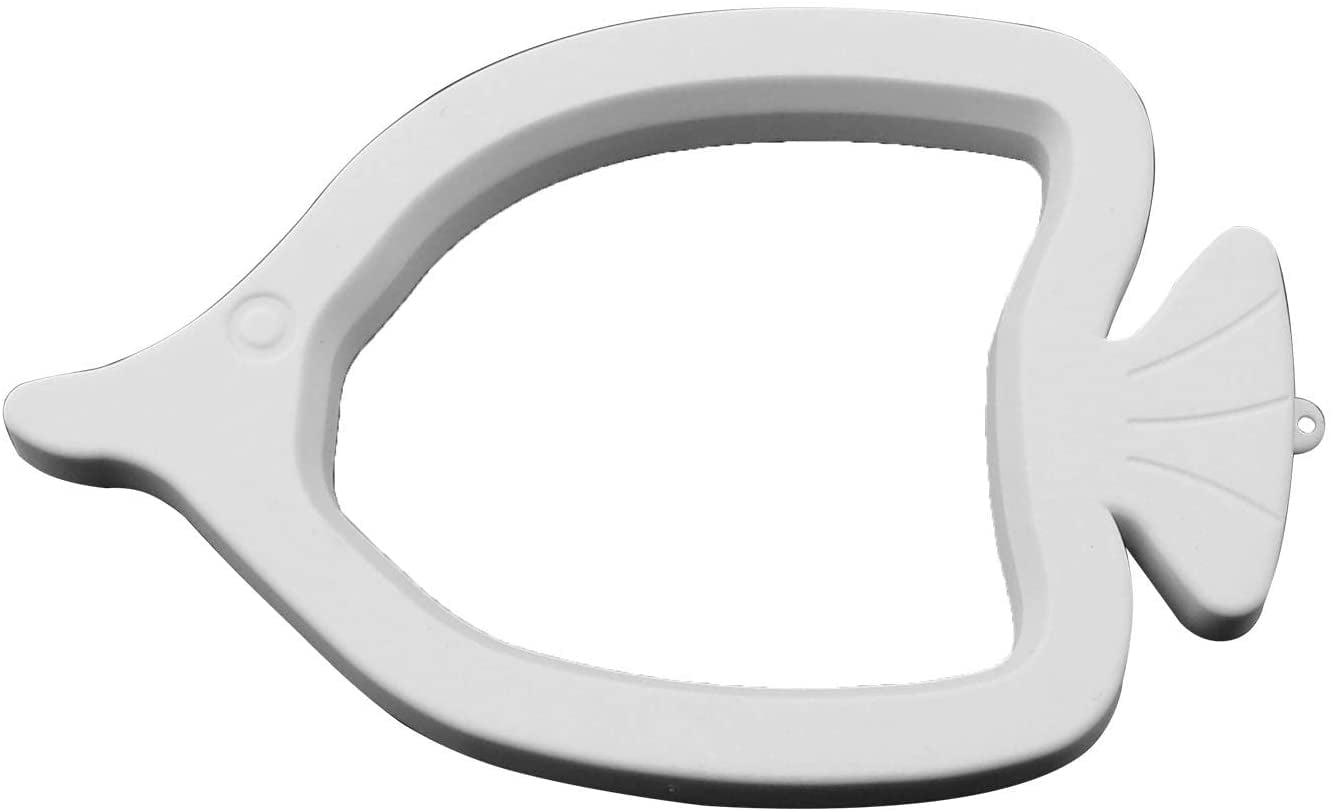 White Fish Feeding Ring Aquarium Fish Tank Mariculture Fishes Floating Food Feeder Circle with