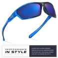 thumbnail image 4 of Polarized Wrap Around Sports Sunglasses for Men Women Driving Fishing Running Cycling Sun Glasses, 4 of 7