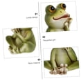 thumbnail image 5 of 3 uds adornos de rana decoración ranas adornos de escritorio ranas estatua adornos ranas estatuas escritorio ranas adornos, 5 of 5