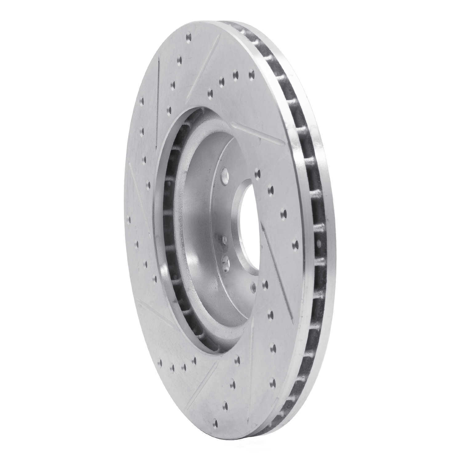 Dynamic Friction Company 631-59045R DFC Brake Rotor - Drilled And Slotted - Silver