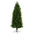 thumbnail image 4 of Nearly Natural 6' Slim Spruce Artificial Christmas Tree Prelit 300 LED Lights, 4 of 11