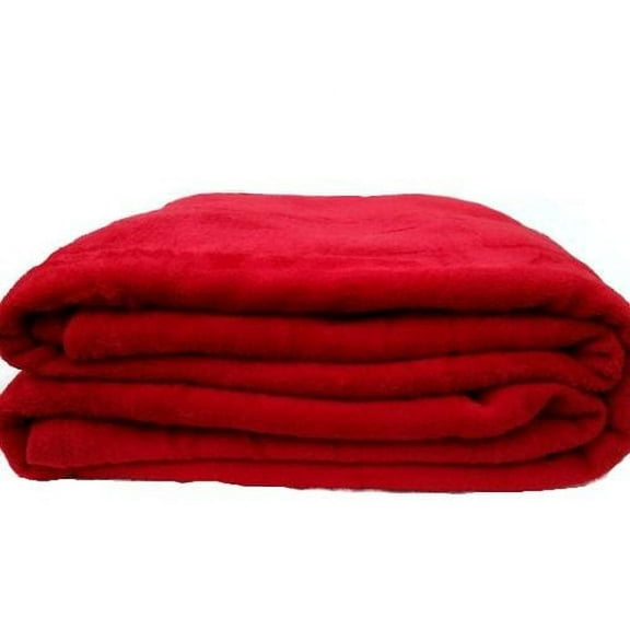 Coral Fleece Throw Blanket Soft Elegant Cover Queen Burgundy