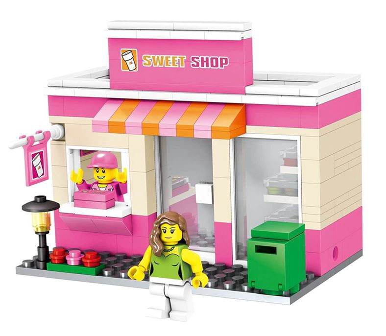 City Mini Street Sweet Shop Building Blocks