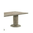 thumbnail image 3 of Gray Reclaimed Dining Table - Elegant Design With Double Pedestal 2-inch Thick Top Comprising Rubberwood, Oak Veneer, And Composite 84 In X 39 31 Finish Wooden Made Of 84" 39", 3 of 3