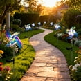 thumbnail image 4 of Hnjugfe  2pcs Yard Garden Wind Spinners with Solar Lights, Outdoor Metal Wind Spinners, Lawn Yard Art Garden Decor, 4 of 6