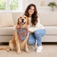 thumbnail image 5 of Thanksgiving Pet Bandana for Dogs and Cats Adjustable Holiday Scarf Soft Printtriangle Kerchief Bib Scarf Pet Party Costume Photo Props Accessories,1pack, 5 of 5
