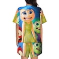 thumbnail image 3 of Lsque inside out 2 Women's Short-Sleeved Pajama Set - 2 Piece Soft and Lightweight Sleepwear Set-X-Large, 3 of 9