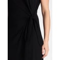 thumbnail image 5 of Time and Tru Women's and Women's Plus Side Tie Midi Dress with Dolman Sleeves, Sizes XS-4X, 5 of 5