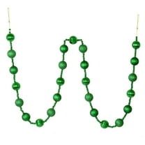 Vickerman 6' Green Stripe Ball Ornament Christmas Garland