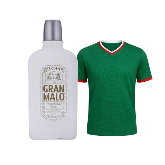 Licor con Tequila Gran Malo Horchata 750 ml + Jersey Verde M