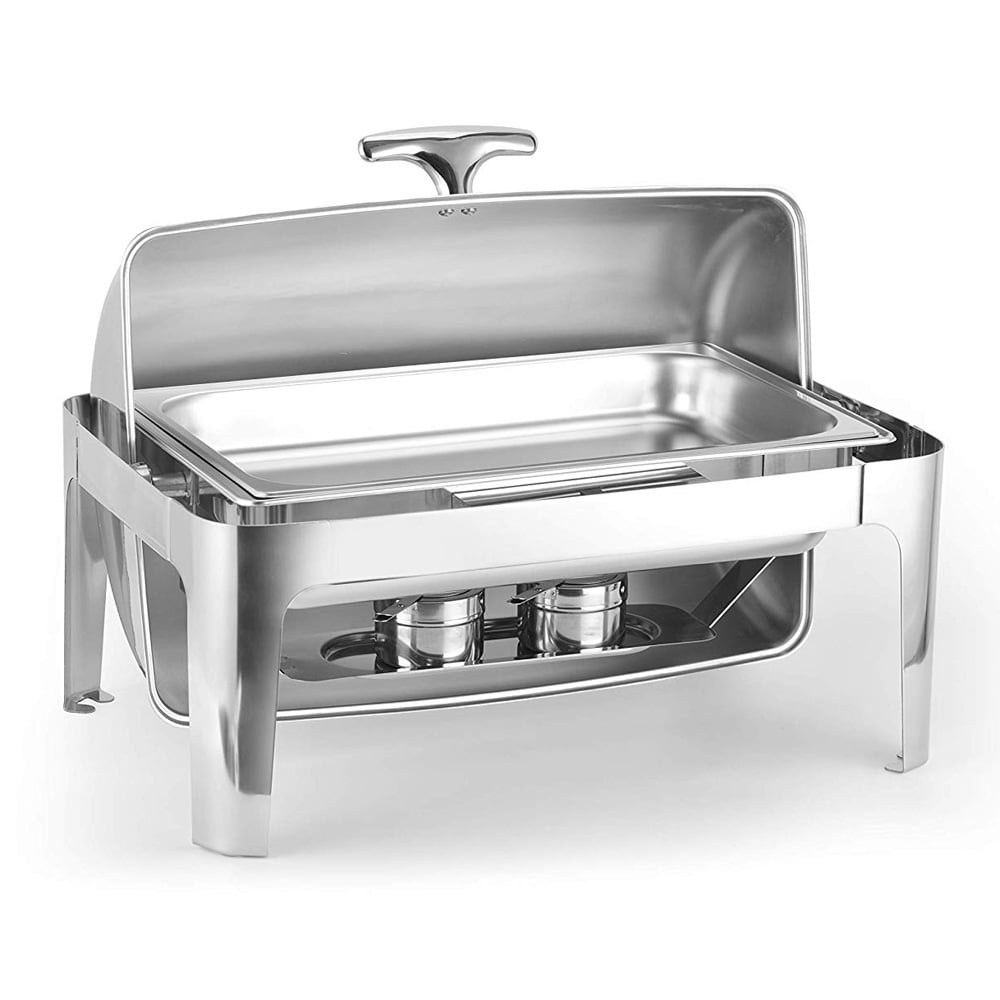 Chafing Dish Buffet Stove 9 Qt Full Size Roll Top Chafer Dish