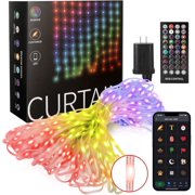 Smart Curtain Lights - APP Control Works with Alexa Google Home, 540 LEDs Color Changing Lights Outdoor Indoor for Bedroom Window 4th of July Decor 5ft x 6.9ft